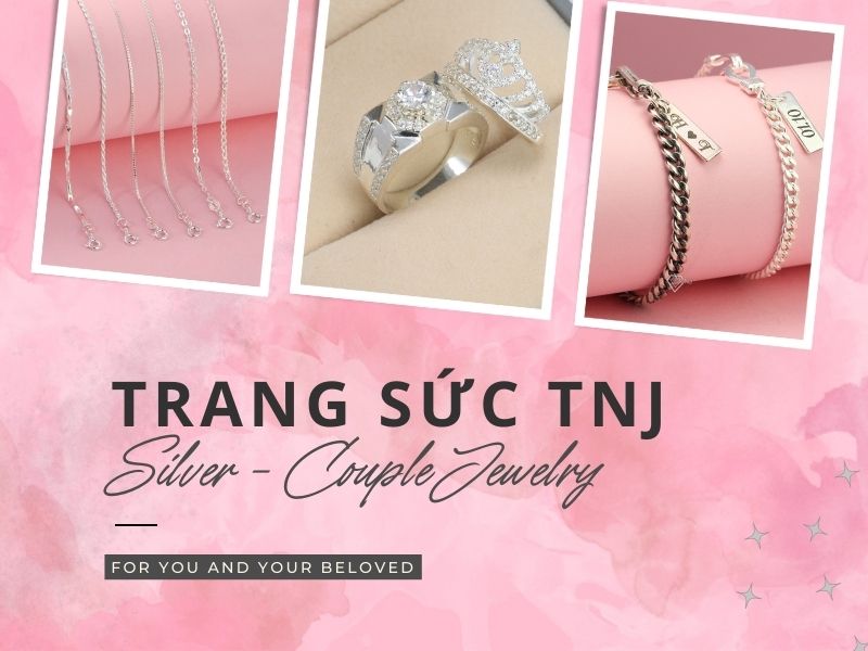 Shop phụ kiện trang sức TNJ cung cấp vòng tay đôi bạc có khắc tên (Nguồn: Shopee Blog)