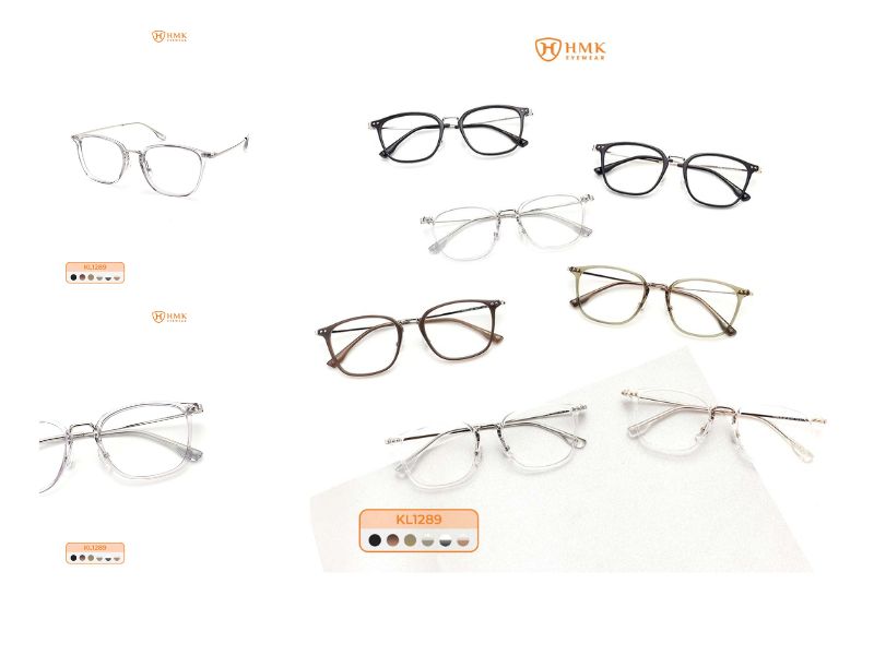 Những mẫu kính vuông cơ bản nhưng vẫn không kém phần cá tính của HMK Eyewear (Nguồn: Shopee Blog)