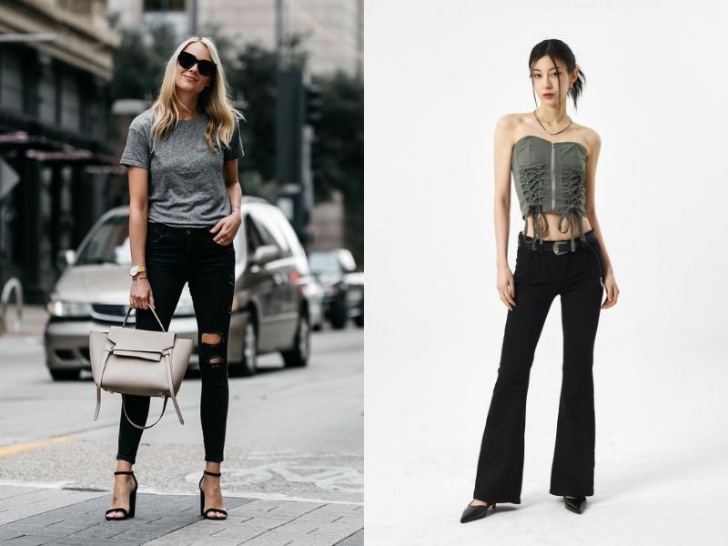 Bạn có thể dễ dàng phối áo thun xám với quần jeans để trông cuốn hút hơn (Nguồn: Fashion Jackson/Lewkin)