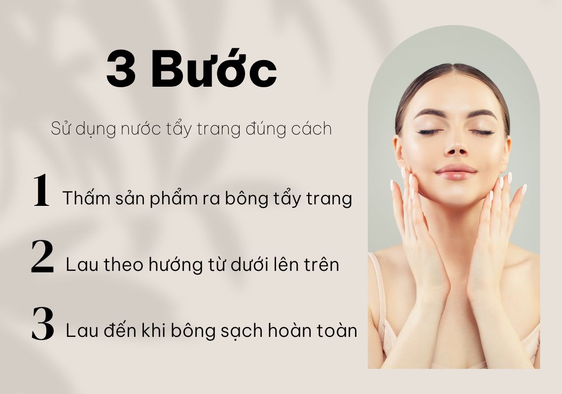 Cách sử dụng nước tẩy trang đúng chuẩn khoa học (Nguồn: Shopee Blog)