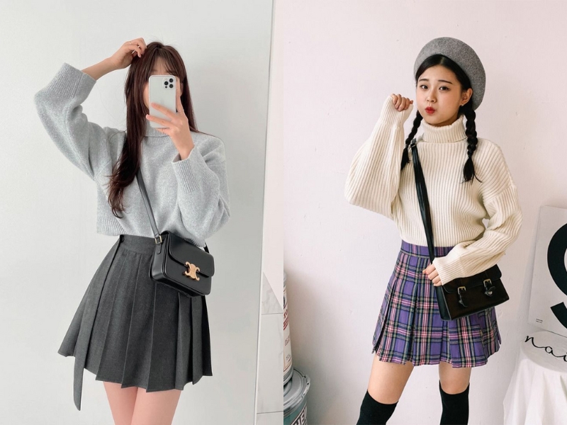 Phối đồ với chân váy xếp ly ngắn: 8 outfit sang chảnh và mới lạ cho nàng  sành điệu 2021 | ACFC Blog: Tin Tức & Xu Hướng Thời Trang Cao Cấp, Trendy