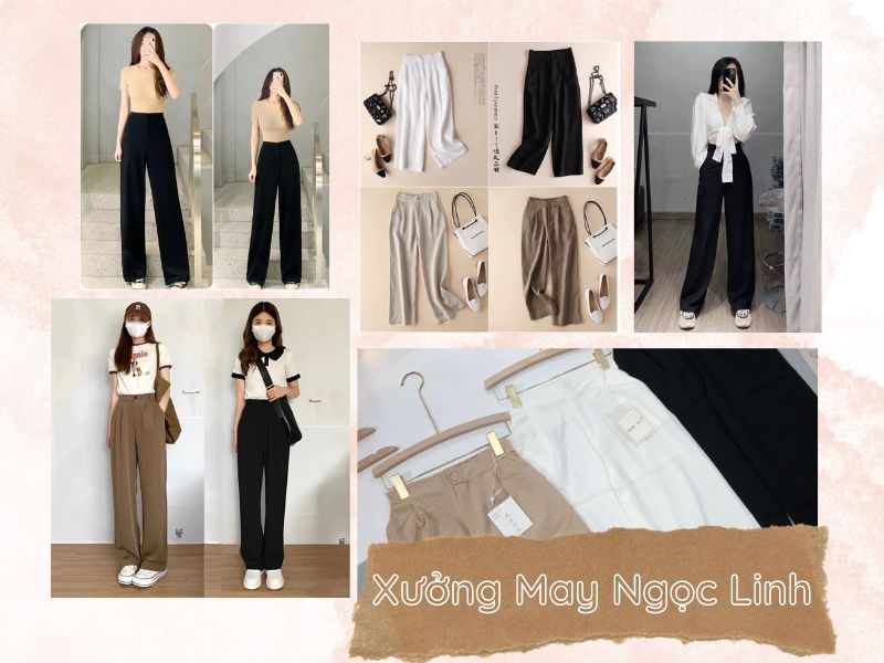 Shop cung cấp quần ống suông đũi thoải mái cho chị em đi làm, đi học (Nguồn: Shopee Blog)