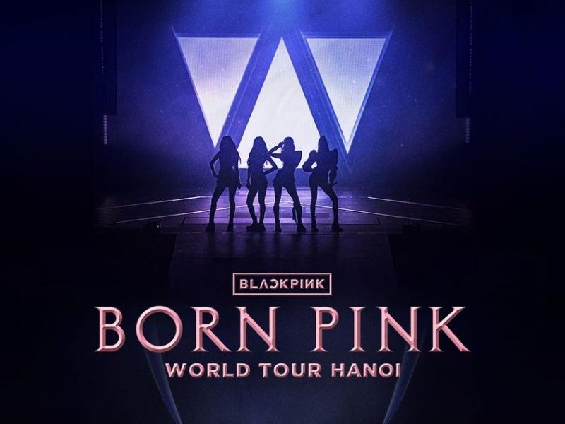 Poster thông báo BlackPink đến Việt Nam trên kênh chính thống của BlackPink