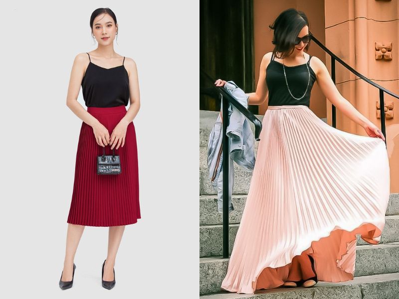 Mùa hè năng động hơn khi phối đồ cùng với áo hai dây (Nguồn: IVY Moda/Haveclothingtotravel) 