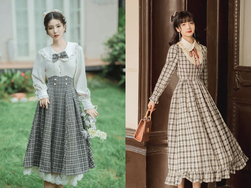 20 mẫu váy vintage chuẩn cổ điển nhẹ nhàng mà quý phái