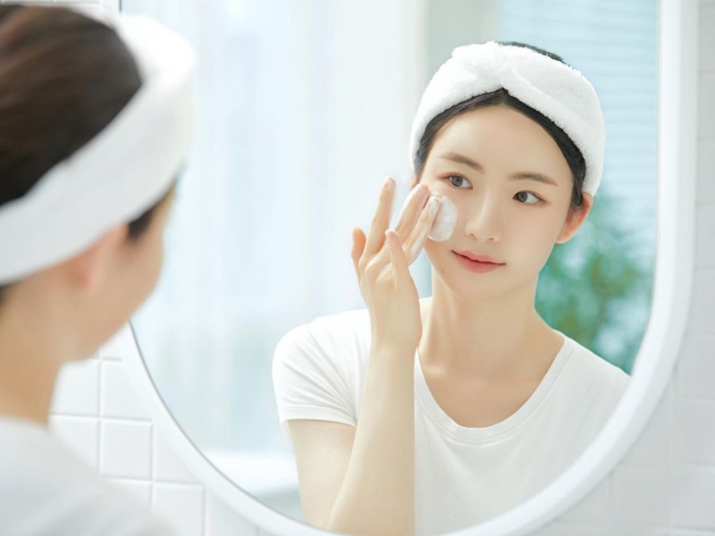 Tẩy trang, sữa rửa mặt dịu nhẹ và kem chống nắng là bộ ba không thể thiếu cho quy trình skincare ban đêm