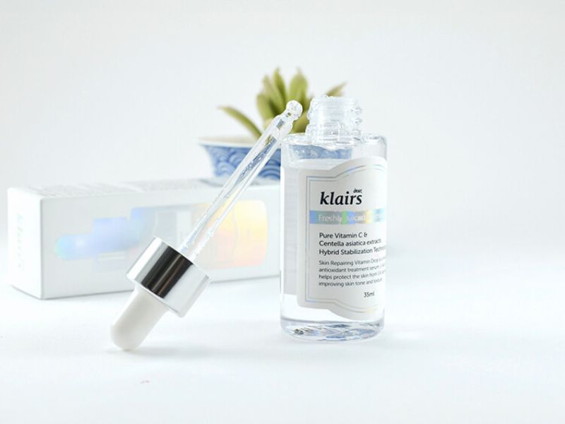 Bảng thành phần chính của dòng serum Vitamin C Klairs (Nguồn: Klairs)