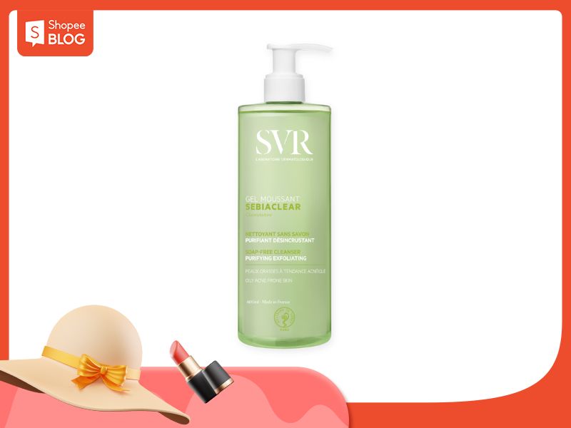 SVR Sebiaclear Gel Moussant là sữa rửa mặt tốt, an toàn, phù hợp cho mọi loại da 