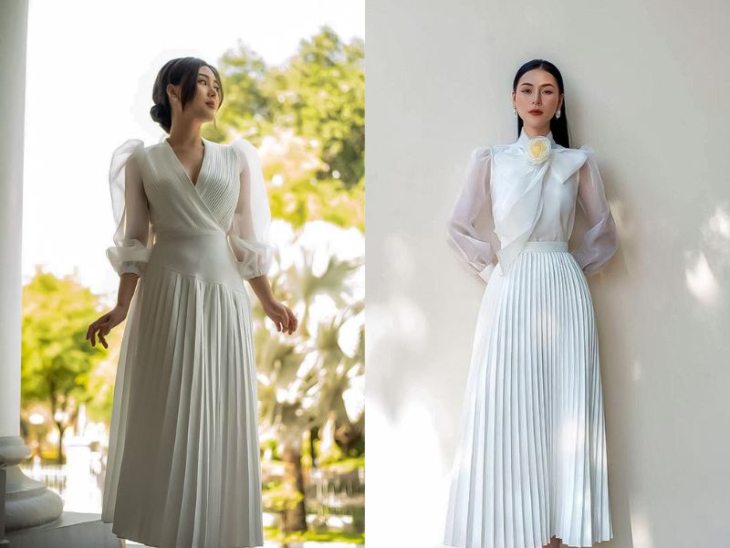 Sang trọng cho các sự kiện hoặc buổi tiệc quan trọng với áo blouse nữ Hàn Quốc thanh lịch (Nguồn: Mean BLVD)