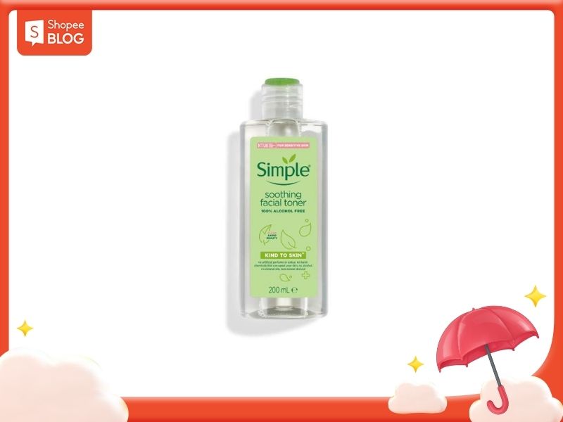 Toner kiềm dầu siêu đỉnh cho làn da khỏe mạnh đến từ Simple (Nguồn: Shopee Blog) 