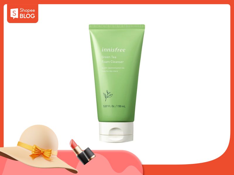 Sữa rửa mặt Innisfree Green Tea Foam Cleanser chỉ phù hợp cho da dầu, không phù hợp cho da khô 