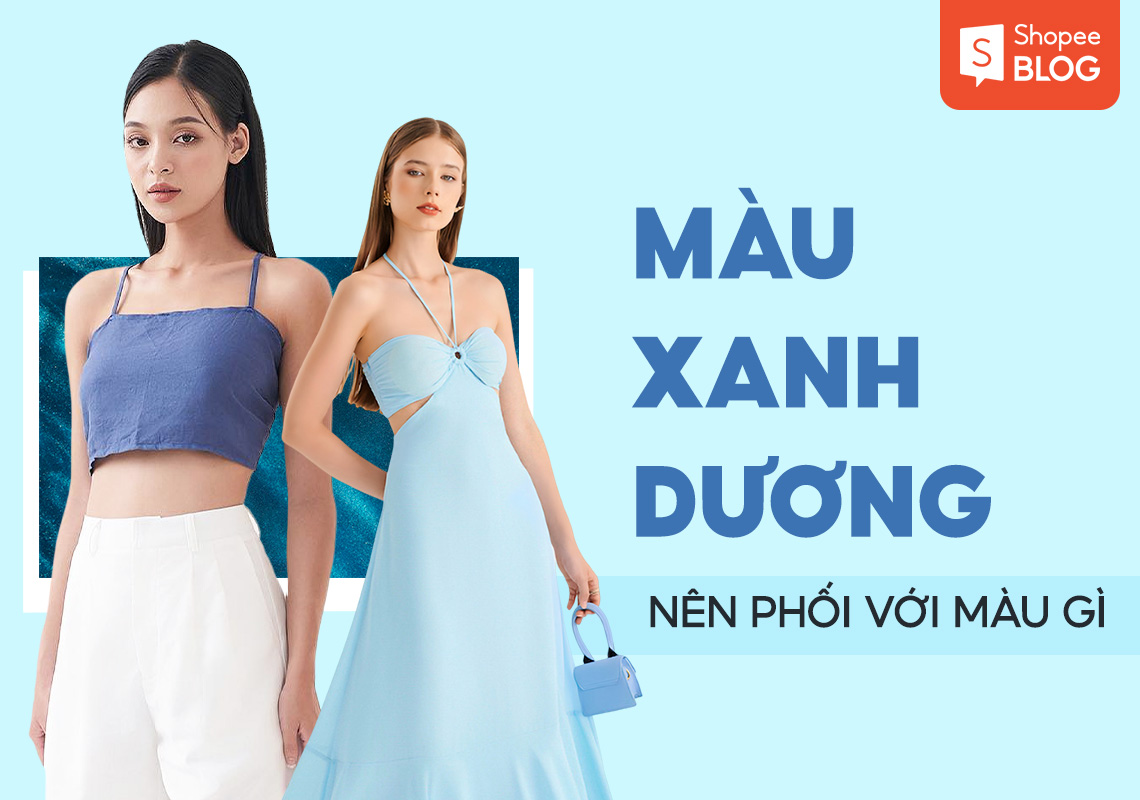 màu xanh dương phối với màu gì