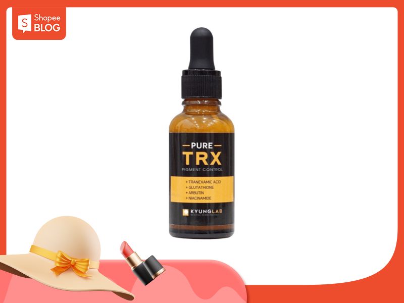 Serum cho da nám TRX có hoạt chất arbutin ức chế melanine (Nguồn: Shopee Blog) 
