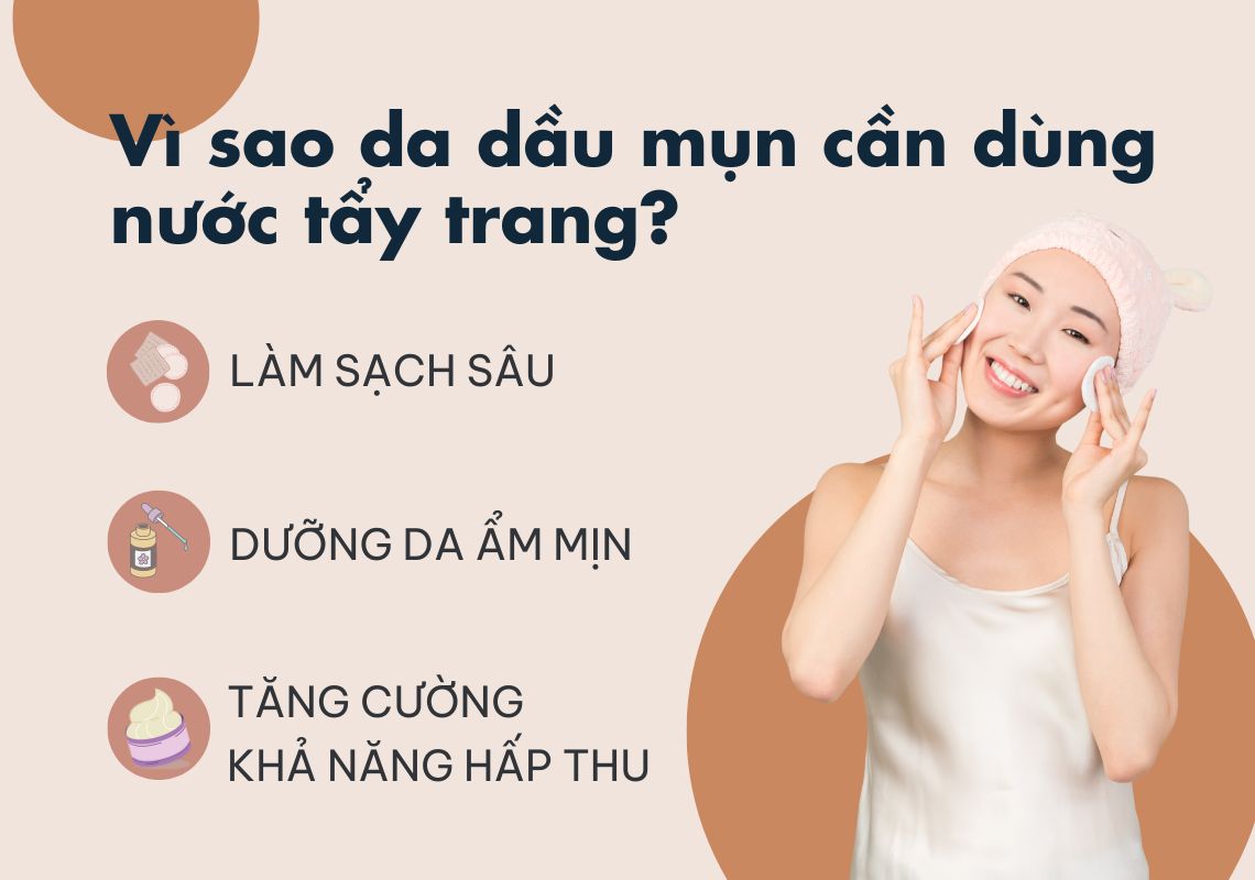 Cách sử dụng tẩy trang eveline cho da dầu mụn hiệu quả