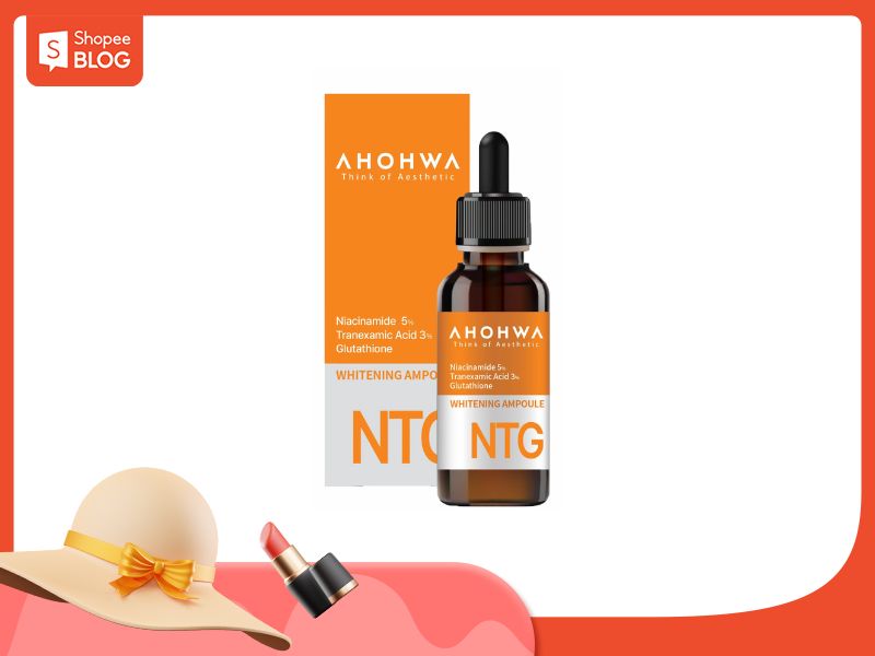 Serum trị nám NTG dồi dào các hoạt chất làm mờ và ngăn chặn vết nám (Nguồn: Shopee Blog) 