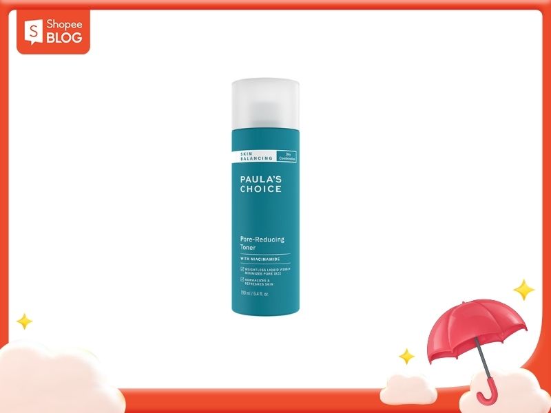 Toner cho da dầu mụn nhạy cảm Paula’s Choice Skin Pore Reducing (Nguồn: Shopee Blog)