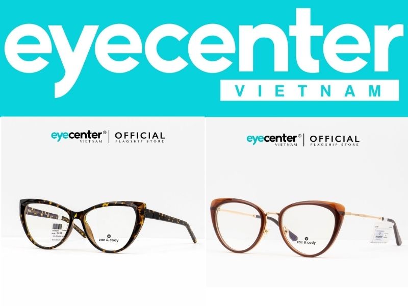 Mẫu kính mắt mèo Eye Center với thiết kế và màu sắc độc đáo (Nguồn: Eye Center Vietnam)