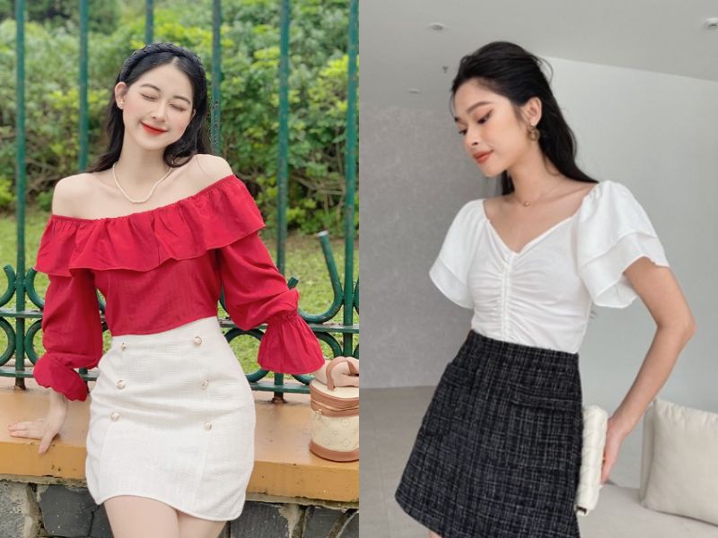 CHÂN VÁY NGẮN MÀU CAM PHỐI VIỀN REN FOM SIÊU XINH | Shopee Việt Nam