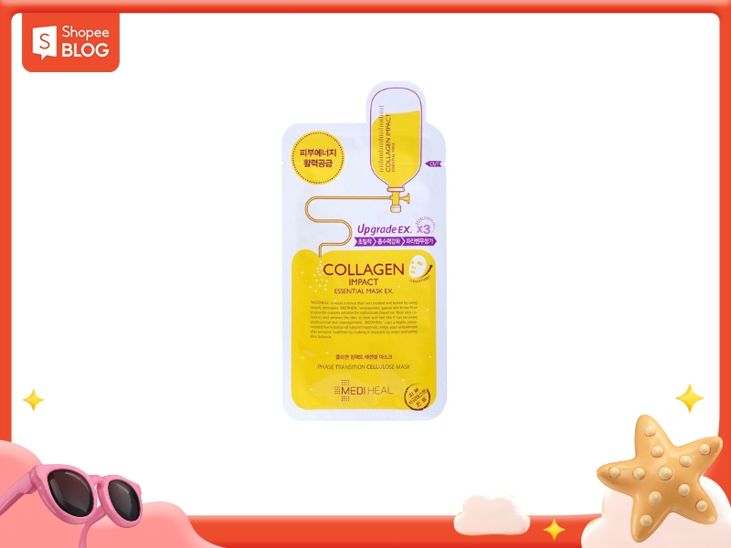 Mặt nạ Mediheal Collagen có thành phần dưỡng chất dồi dào, mang lại hiệu quả săn chắc cho da 