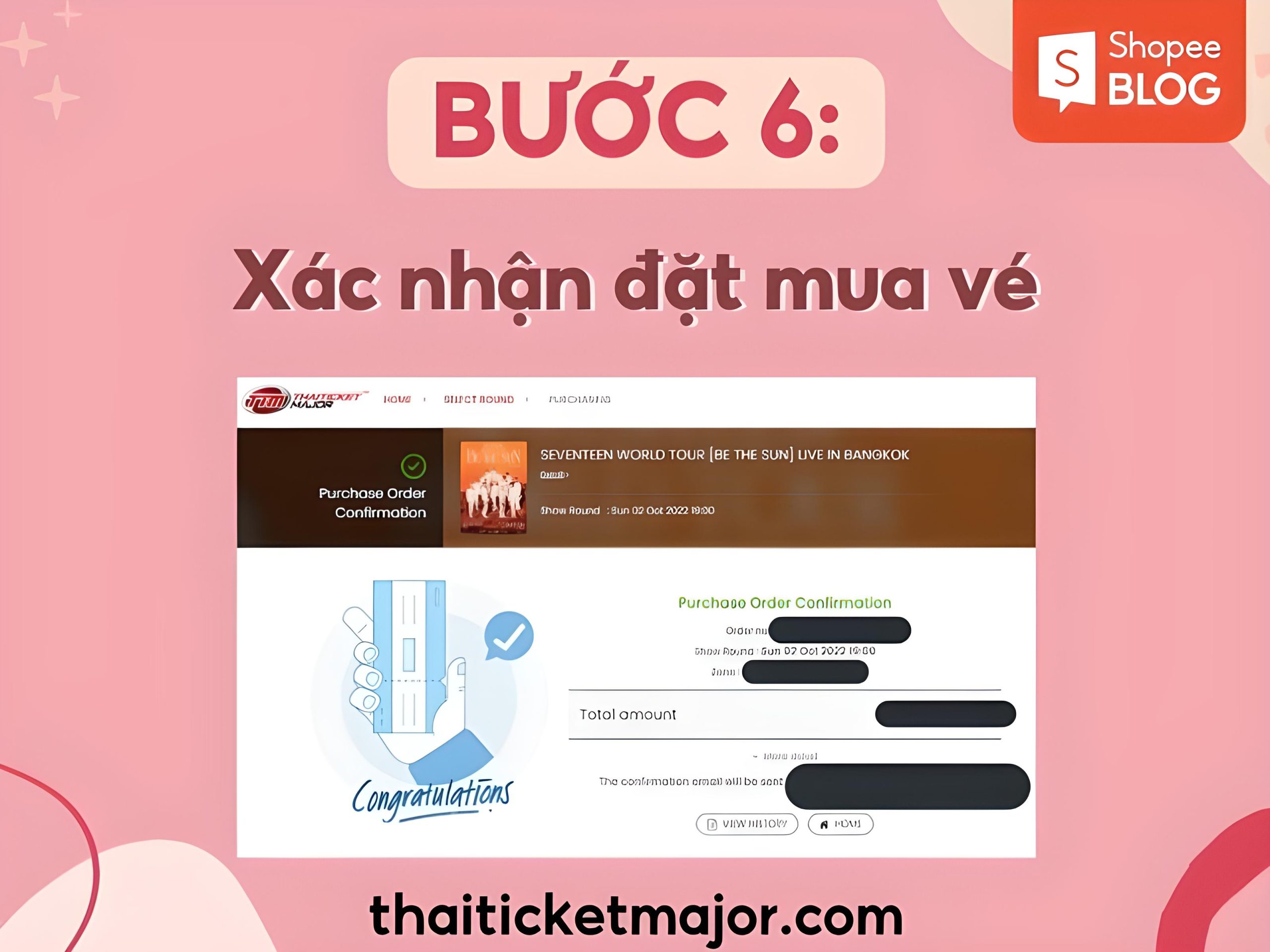 Chọn “Confirm Payment” và xác nhận đặt vé 