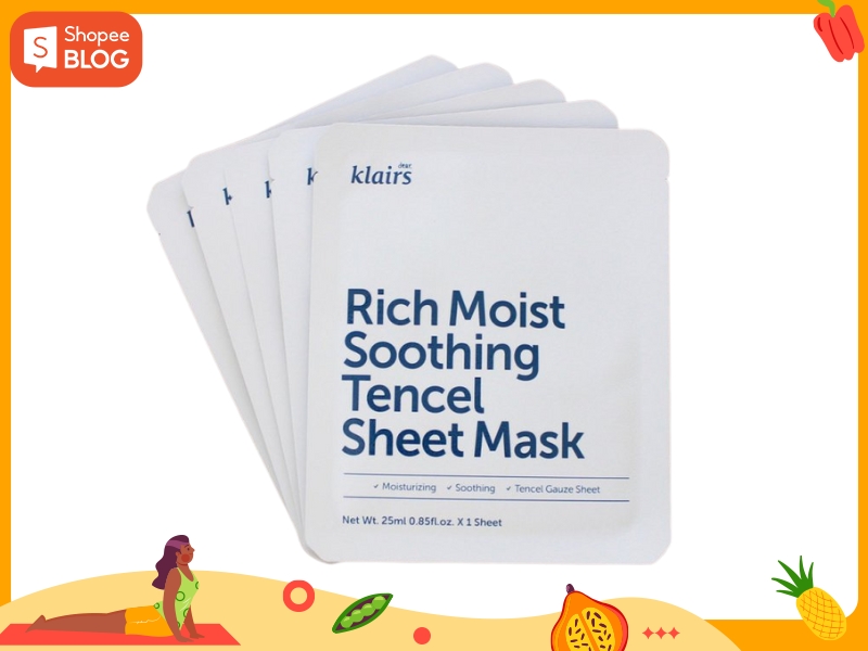 Mặt nạ cho da nhạy cảm Klairs Rich Moist (Nguồn: Dear Klairs)