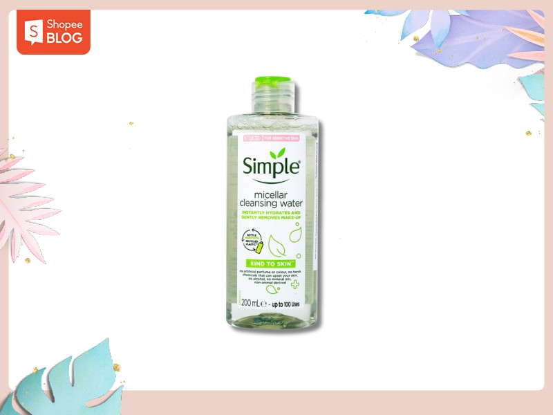 Nước tẩy trang Simple cho da nhạy cảm (Nguồn: Shopee Blog)