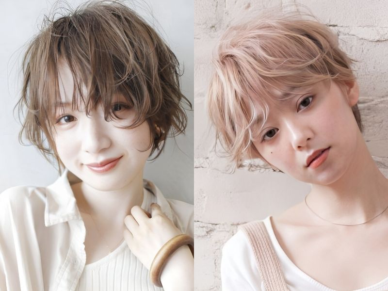 Kiểu tóc tém tomboy cho mặt tròn (Nguồn: beauty.yahoo.co.jp, folk.media.com)