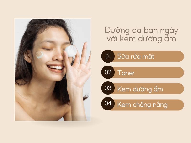 Dưỡng da ban ngày với kem dưỡng ẩm cho da dầu mụn (Nguồn: Shopee Blog)