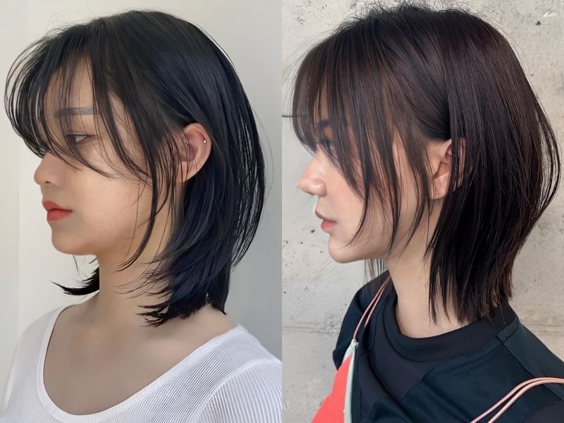 Tóc mullet nữ giới canh ty che yếu điểm khuôn mặt mày tuyệt vời (Nguồn: K Beauty Addiction, voh.com.vn)