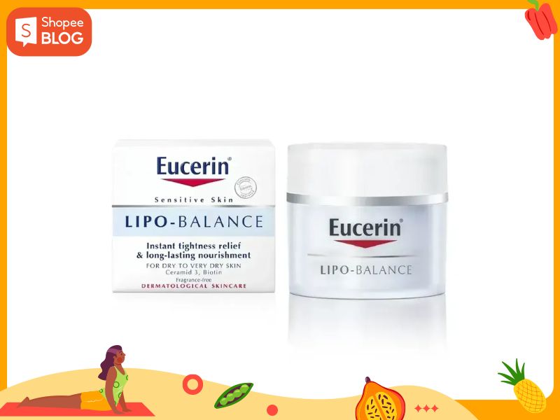 Kem dưỡng ẩm Eucerin Lipo-Balance Intensive Nourishing Cream (Nguồn: Shopee Blog)