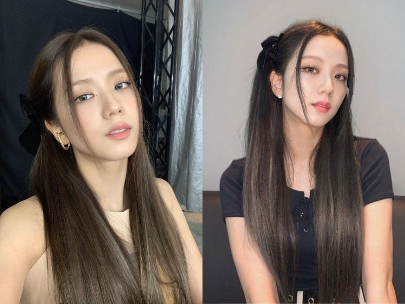 Jisoo (Blackpink) cực kỳ ưa chuộng tóc mái râu tôm