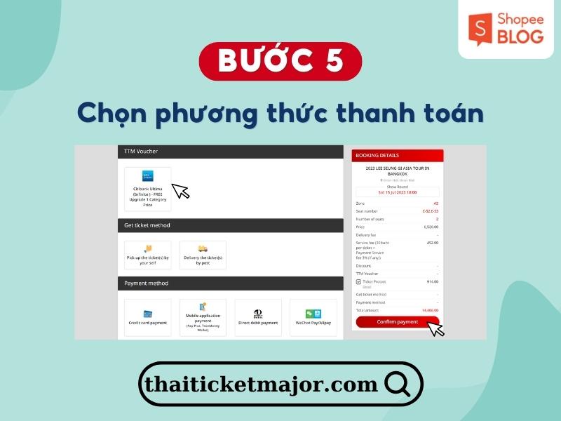 Đồng ý vào các điều khoản và tiến hành thanh toán