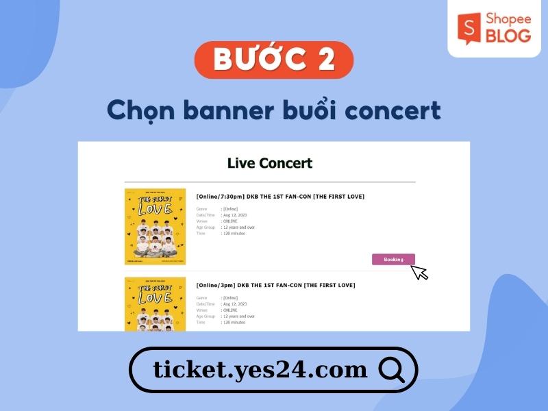 Chọn banner buổi concert 