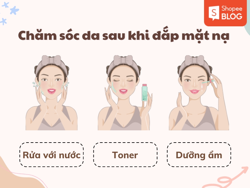 Chăm sóc da sau khi đắp mặt nạ như thế nào (Nguồn: Shopee Blog)