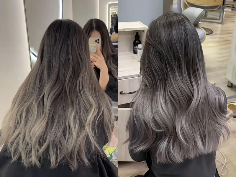 Nhuộm balayage có ưu điểm là không cần tẩy toàn bộ tóc hay tẩy sát da đầu 