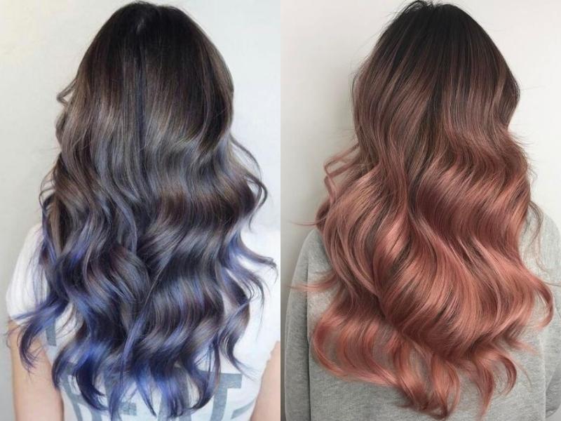 Tóc balayage có nhiều kiểu phối màu cho bạn lựa chọn 