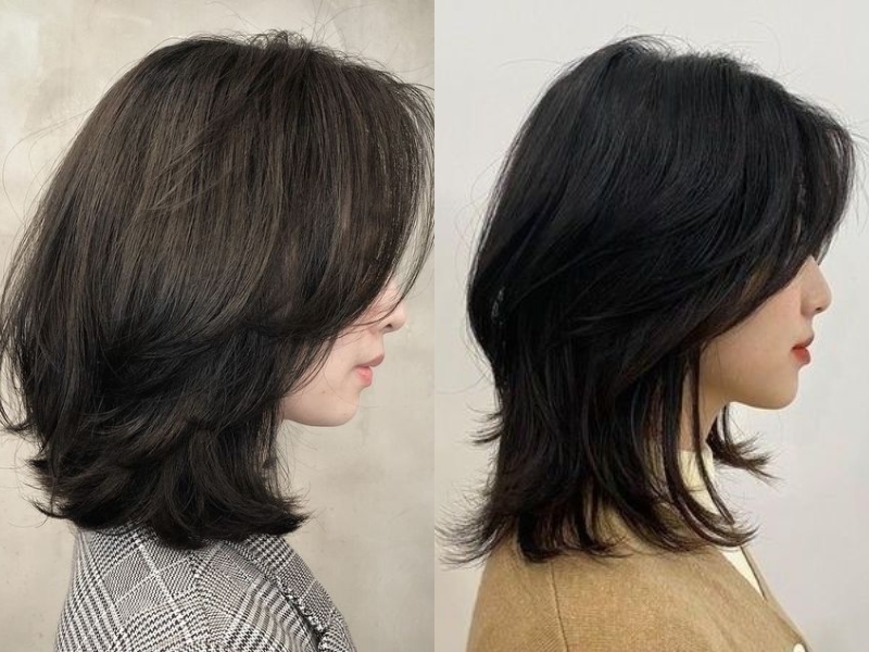 Tóc mullet layer hai mái uốn cụp đuôi (Nguồn: voh.com)