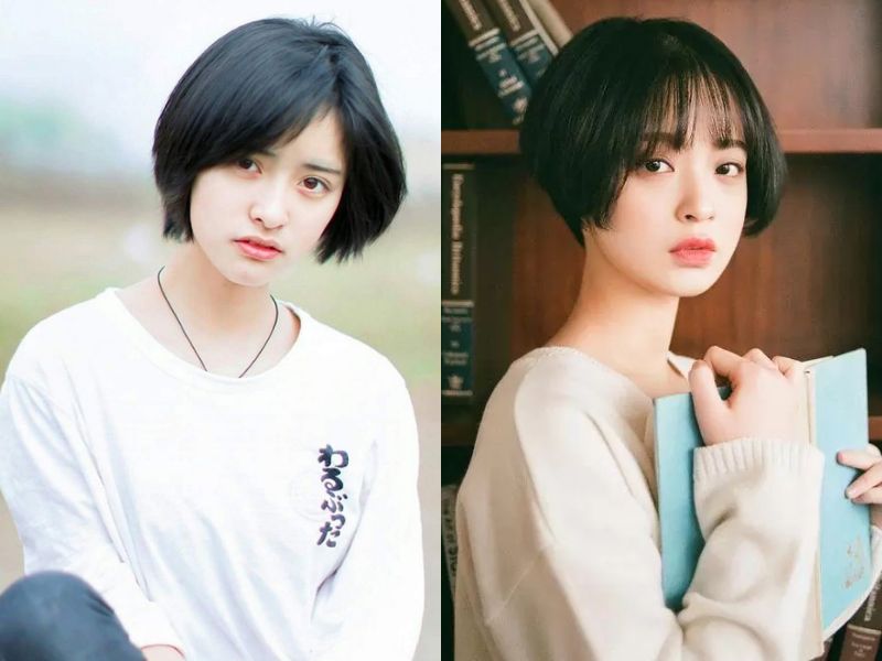 Kiểu tóc tomboy học sinh