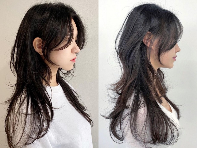 Mặt tròn tóc thưa có hợp với mullet layer không? (Nguồn: chahong.com)