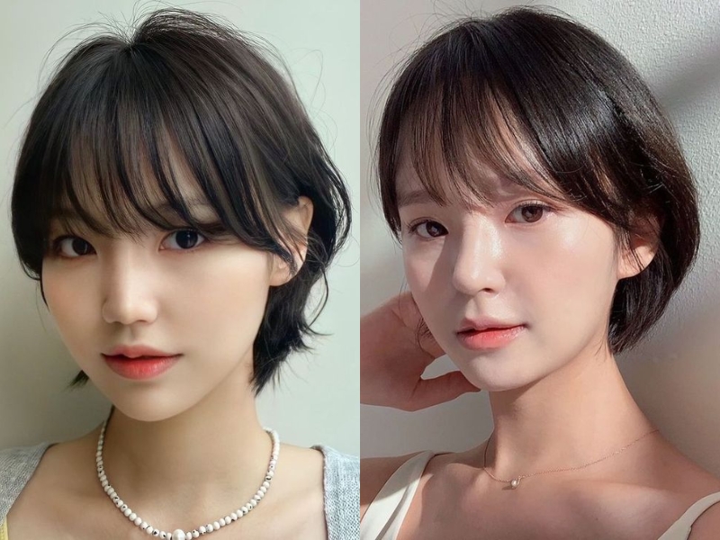 Tóc mullet layer bob cho mặt tròn (Nguồn: weheartit.com)