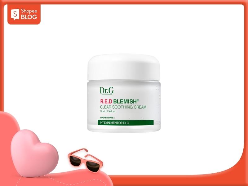 Dr.G R.E.D Blemish Clear Soothing Cream là kem dưỡng ẩm cho da dầu mụn tuổi dậy thì được nhiều người yêu thích