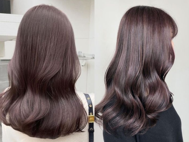 Nâu khói ánh hồng (Nguồn: hair.cm)