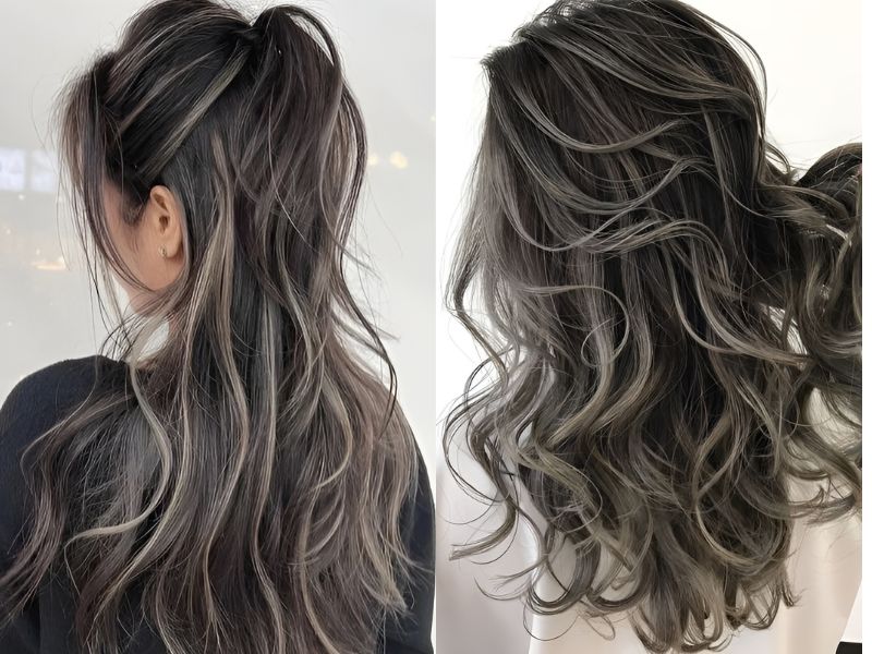 Nâu rêu nhuộm highlight (Nguồn: Weheartit.com)