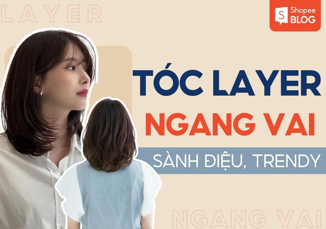 tóc layer ngang vai