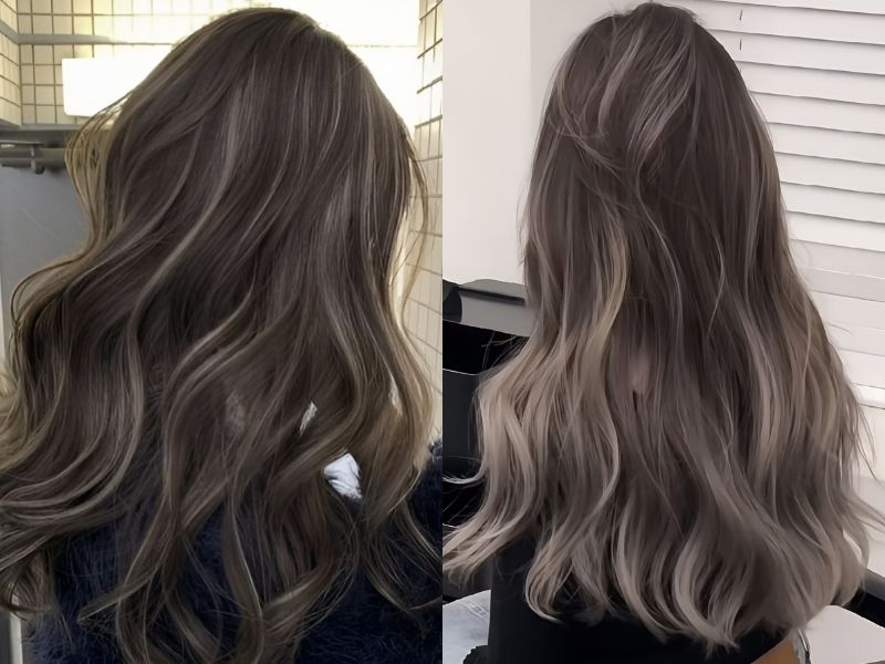 Hiệu ứng gẩy light cá tính trên nền tóc nâu tây (Nguồn: Wella.vn, CHAHONG Salon)