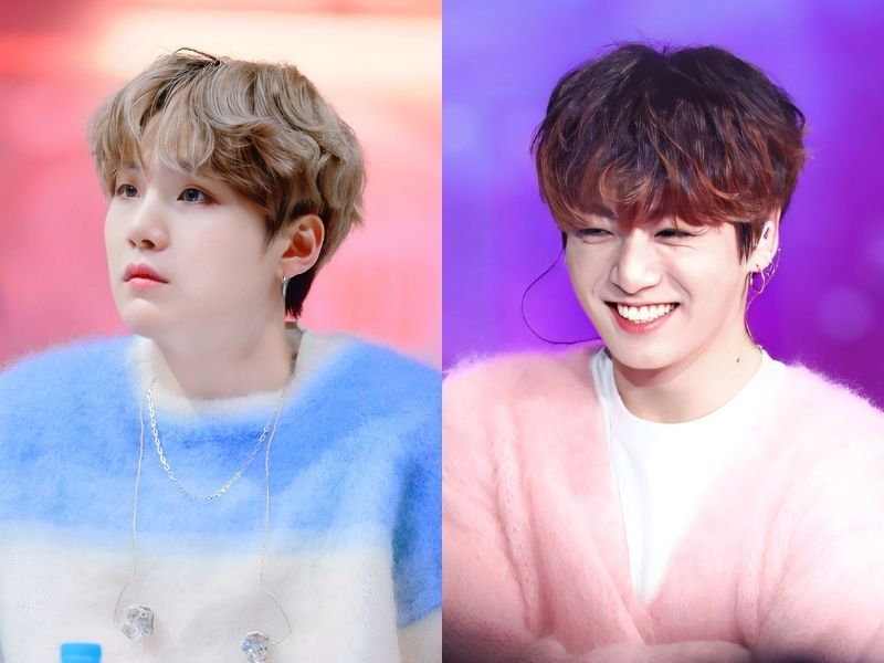 Bạn có thể để hai mái hoặc mái ngố làm xoăn nhẹ (Nguồn: Fansite SUGA Meow 309, Fansite Just Keep Going)