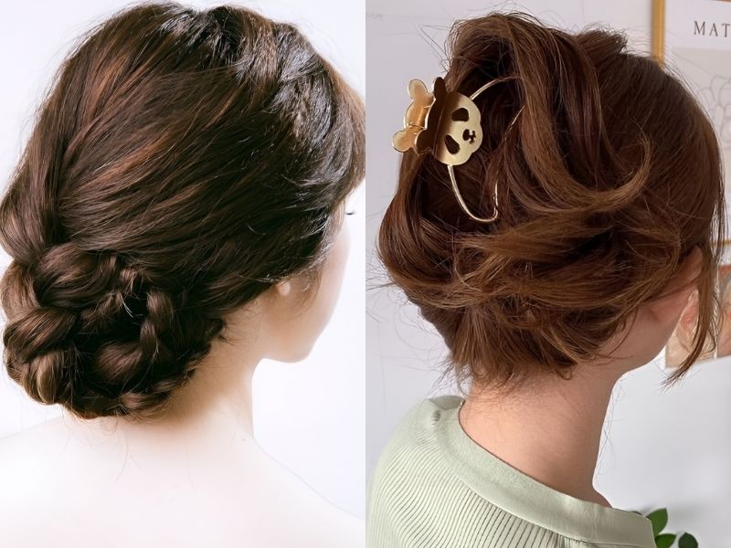 Cách búi tóc Hàn Quốc cho những bạn yêu thích phong cách thanh lịch (Nguồn: afamily.com, voh.com.vn)