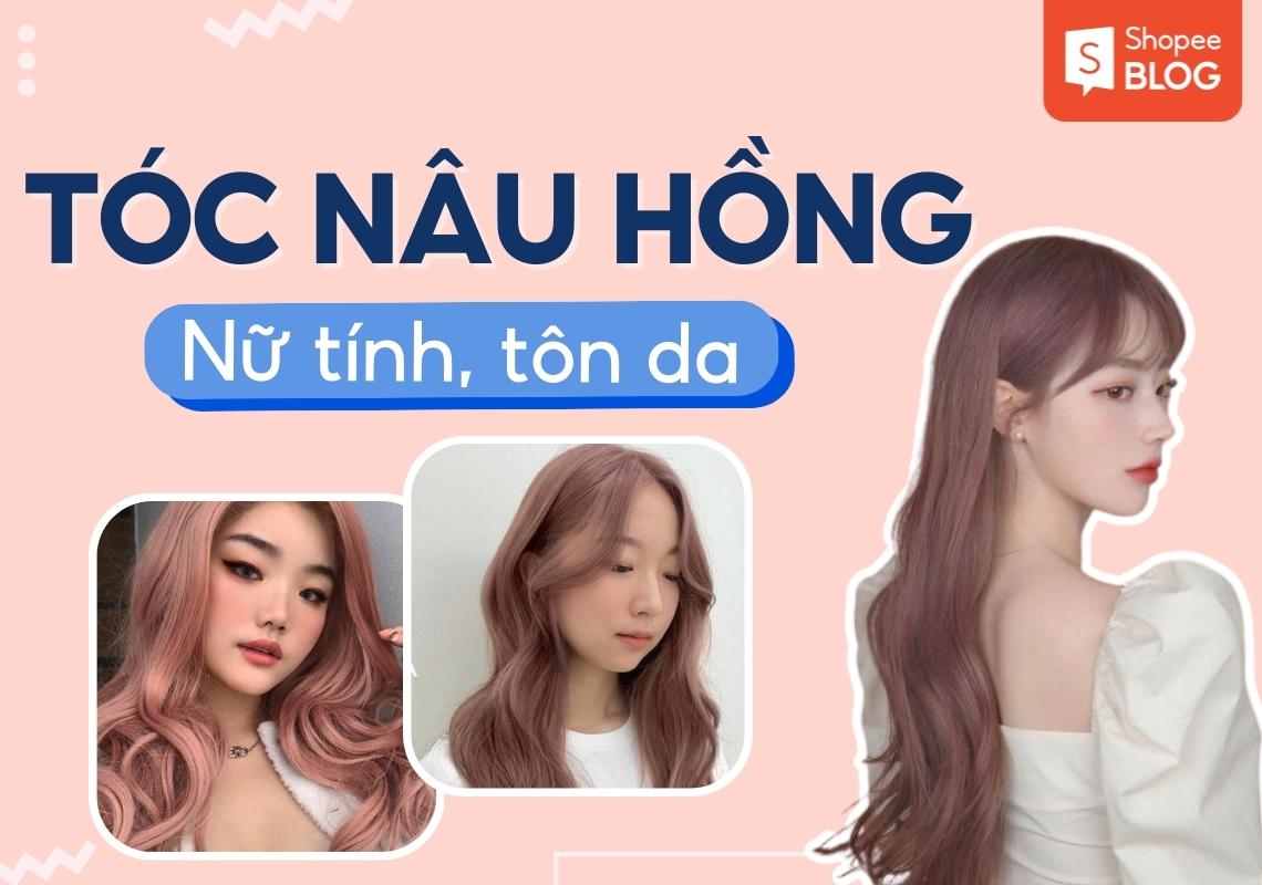 tóc nâu hồng