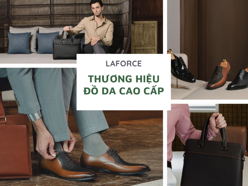 La Force là thương hiệu đồ da nam cao cấp với thiết kế lịch lãm, sang trọng (Nguồn: Shopee Blog)