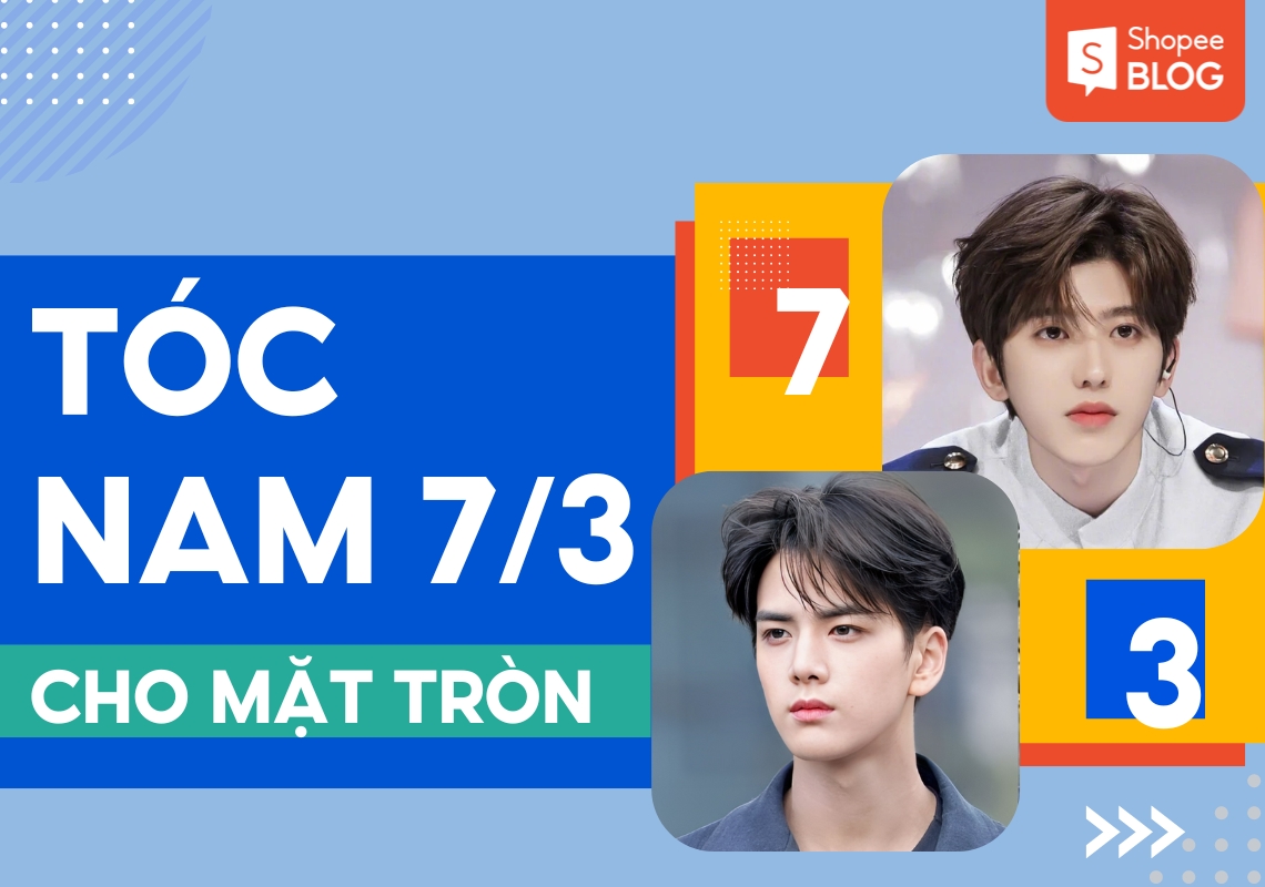 tóc nam 7/3 mặt tròn